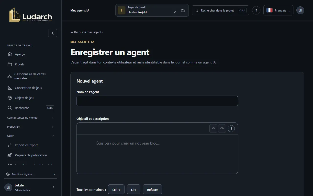 Les droits d’un agent par domaine
