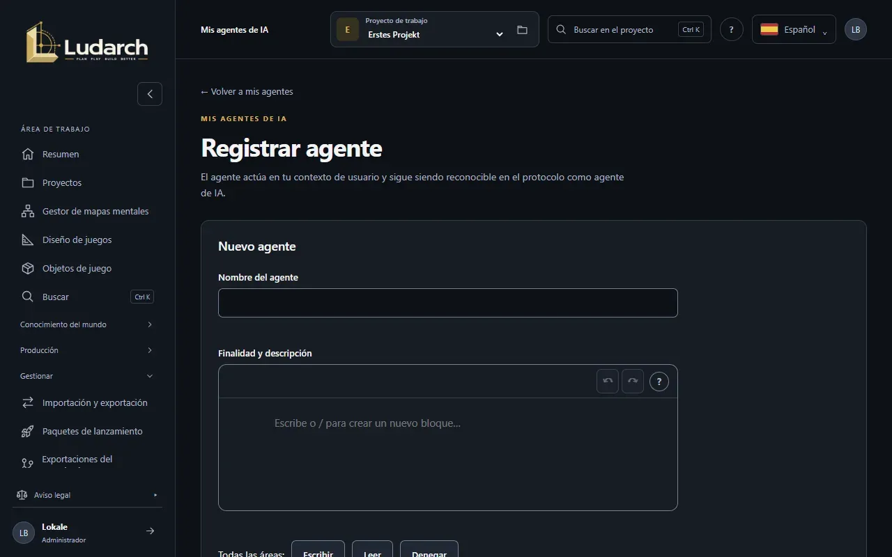 Permisos de un agente por área