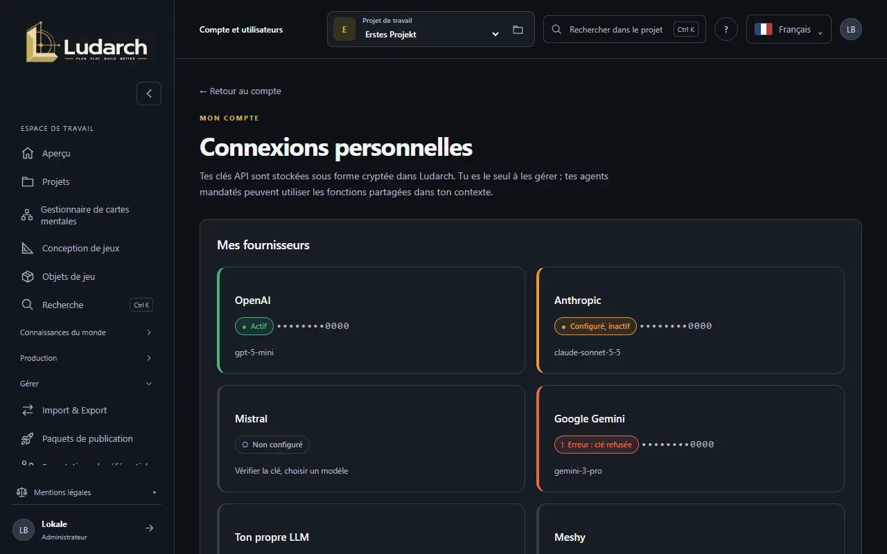 Les connexions personnelles et leur état
