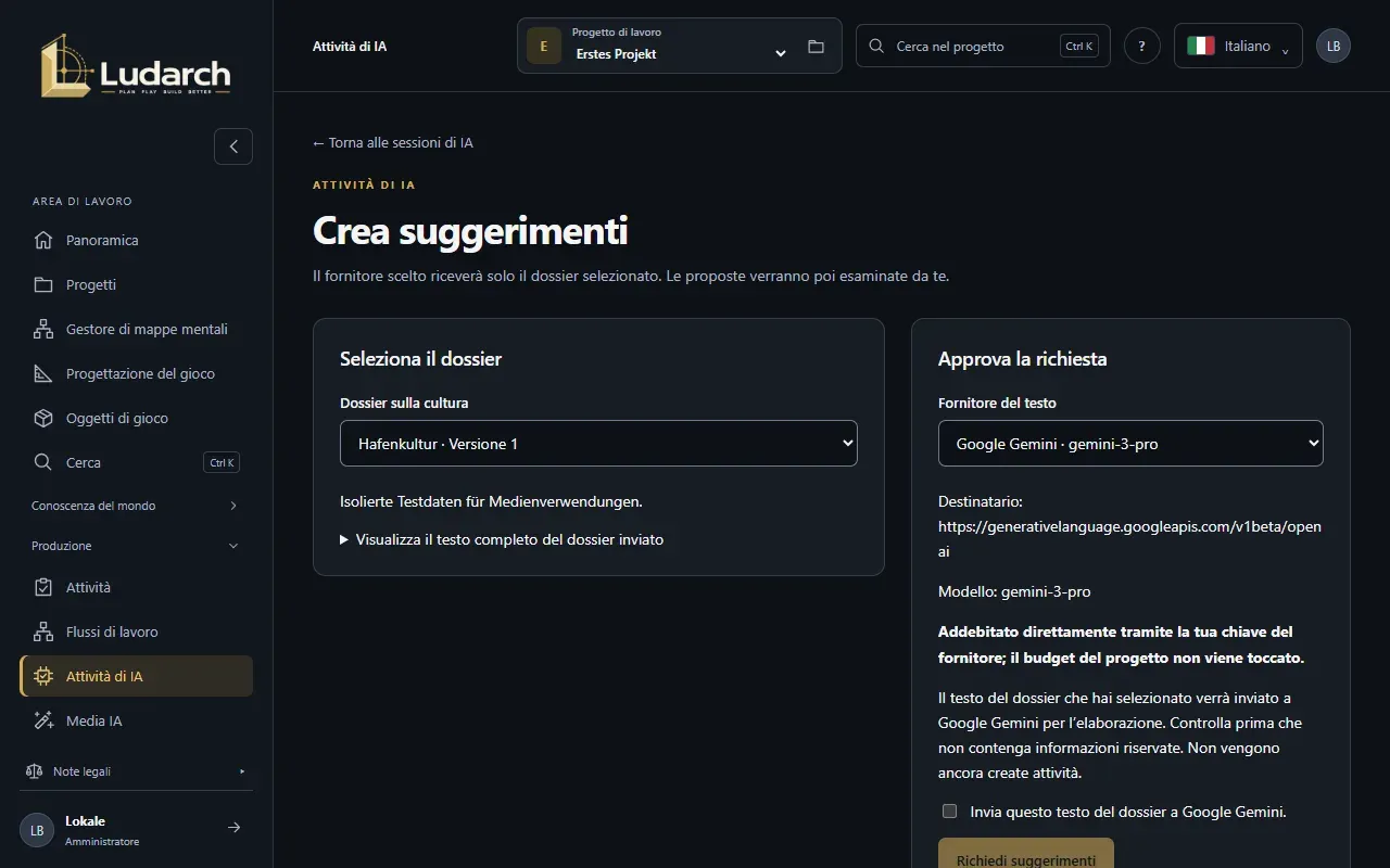 Attività suggerite dall’IA