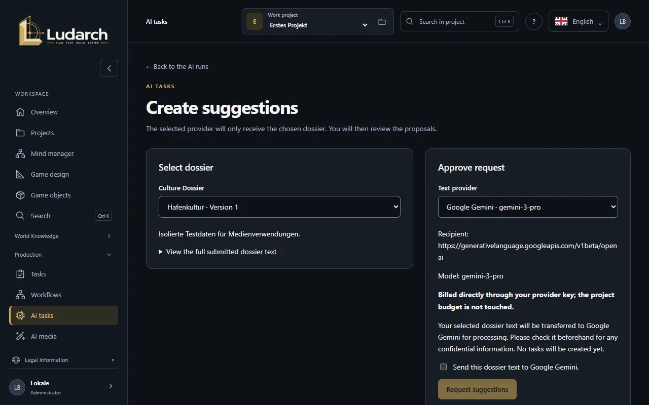 AI task suggestions