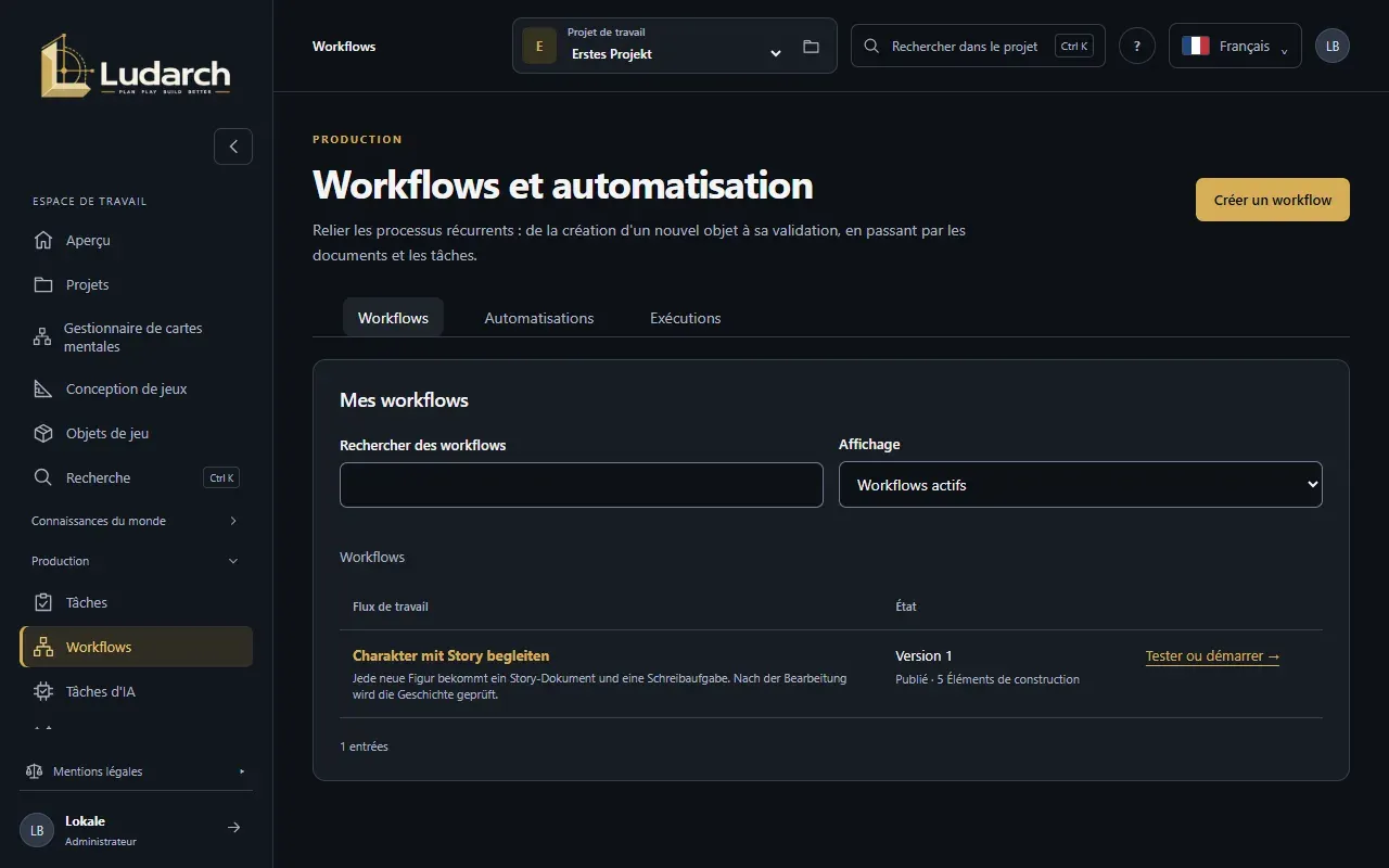 Workflows et automatisation