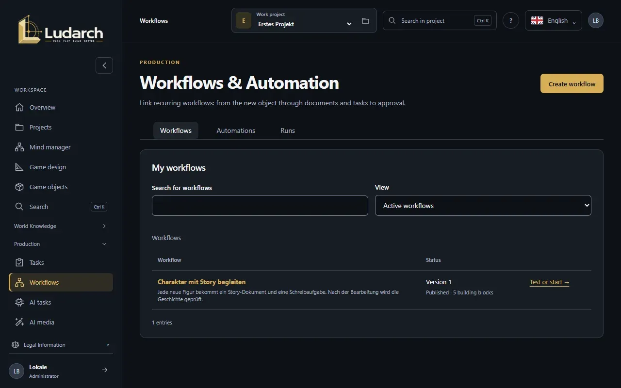 Workflows and automation