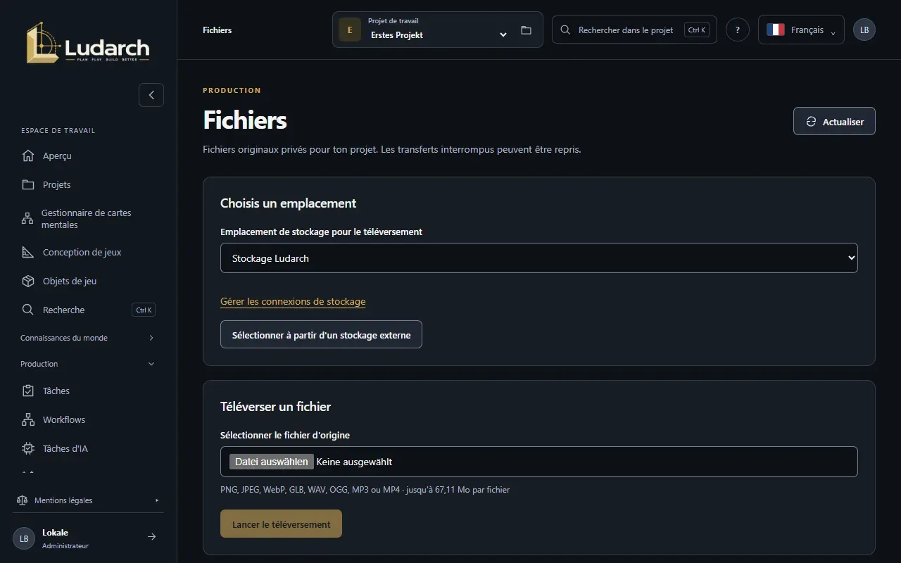 Fichiers du projet