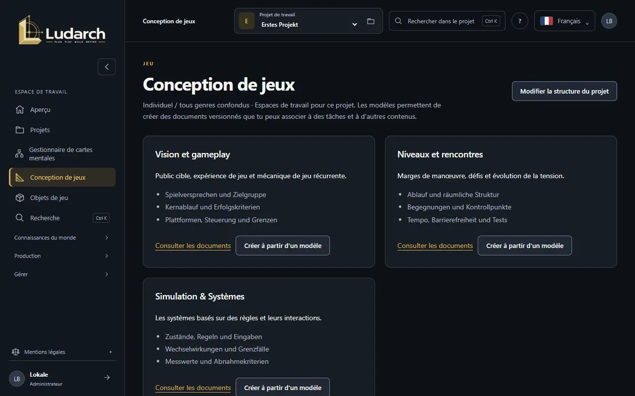 Les domaines de conception d’un projet