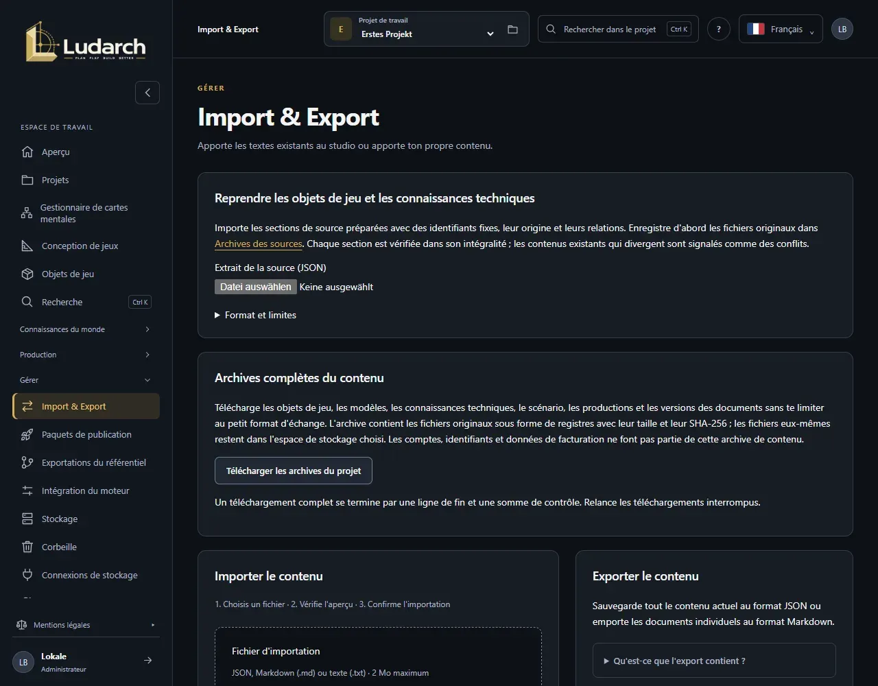 Import et export