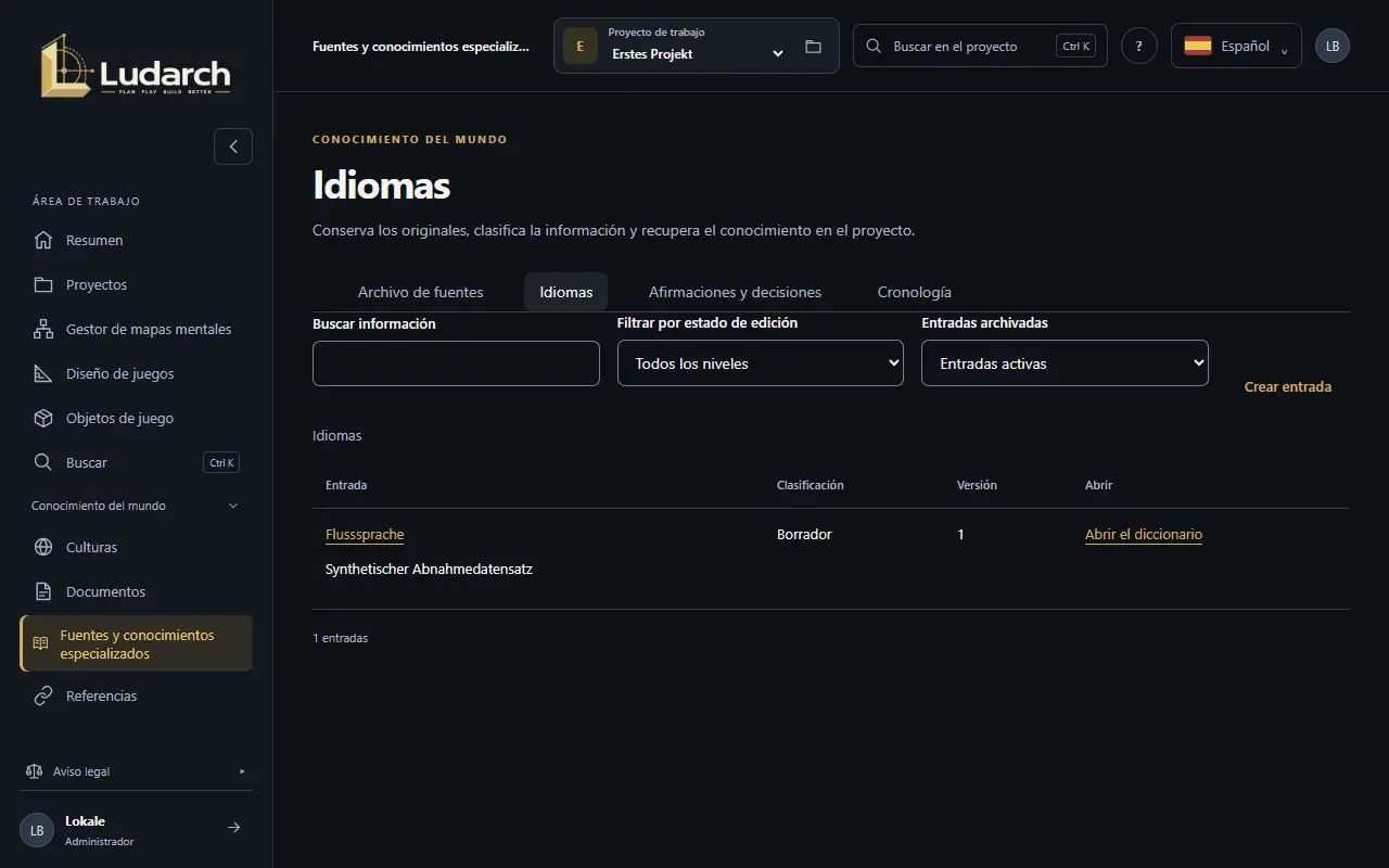 Fuentes y conocimientos especializados