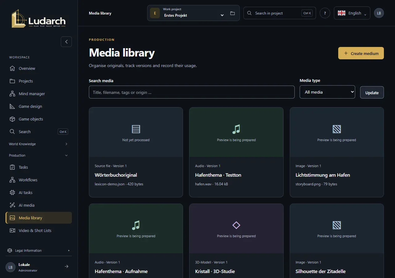 The media library