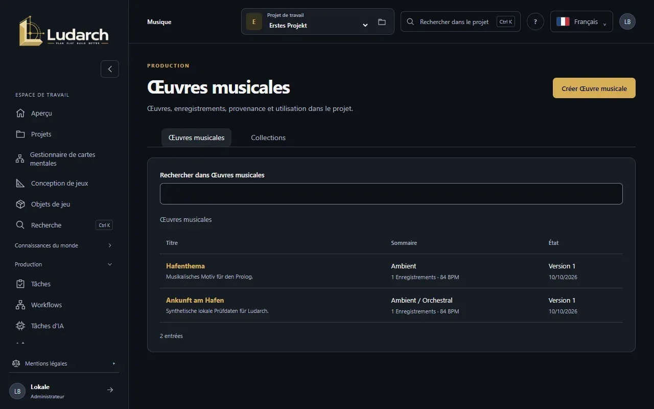 Œuvres musicales