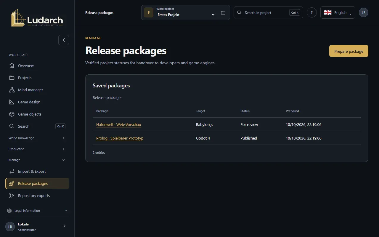 Release packages