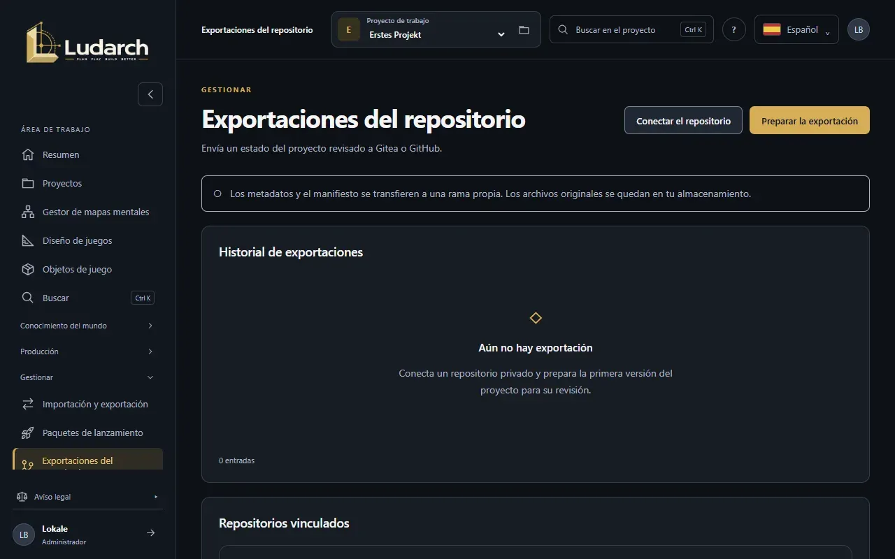 Exportaciones del repositorio