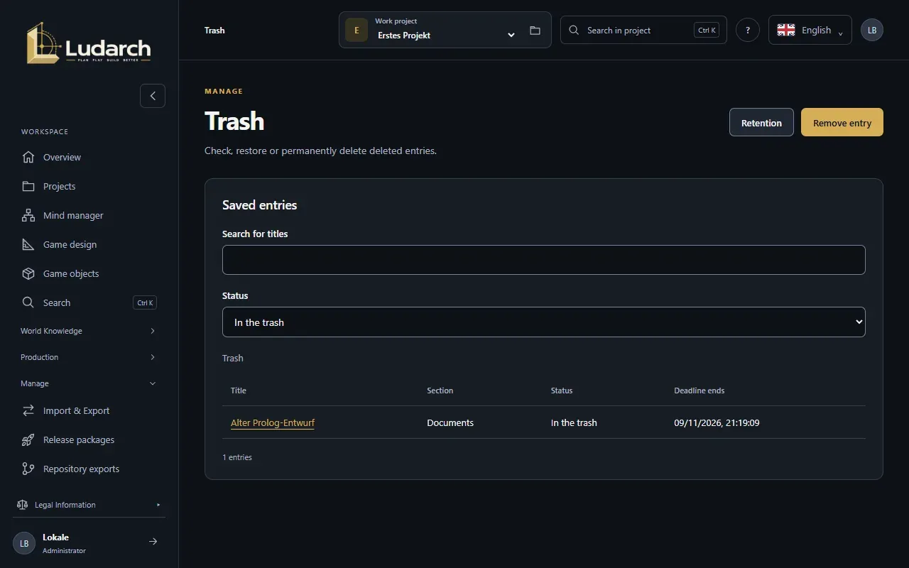 The trash