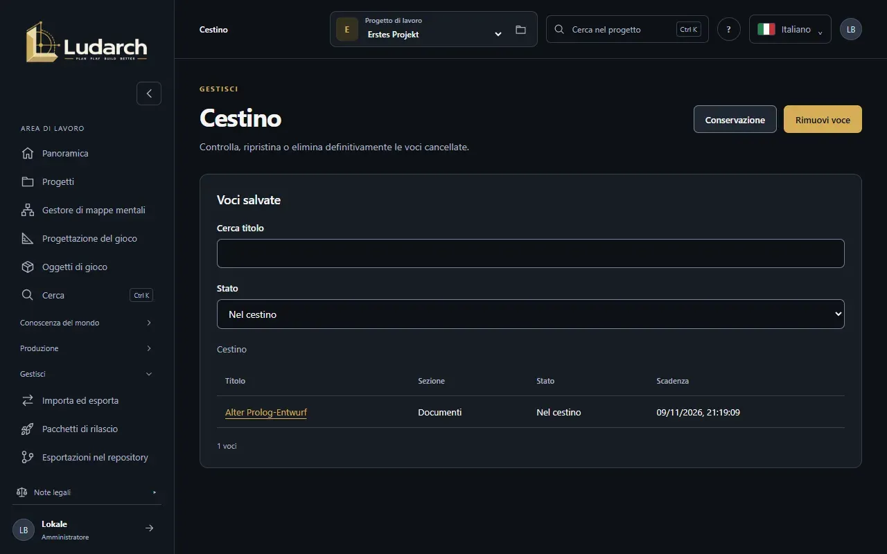 Il cestino